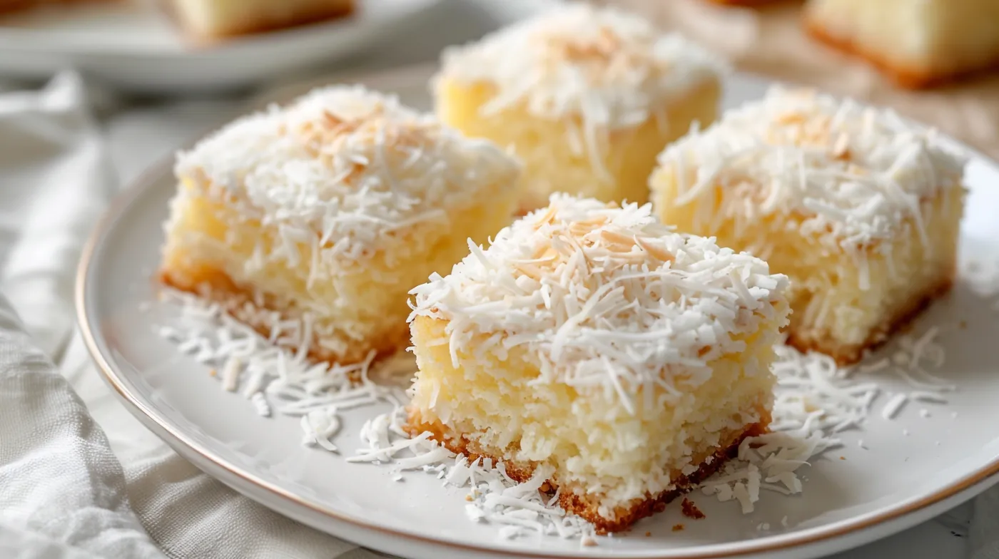 Kokosowa śnieżynka siostry Anastazji. To ciasto rozpływa się w ustach