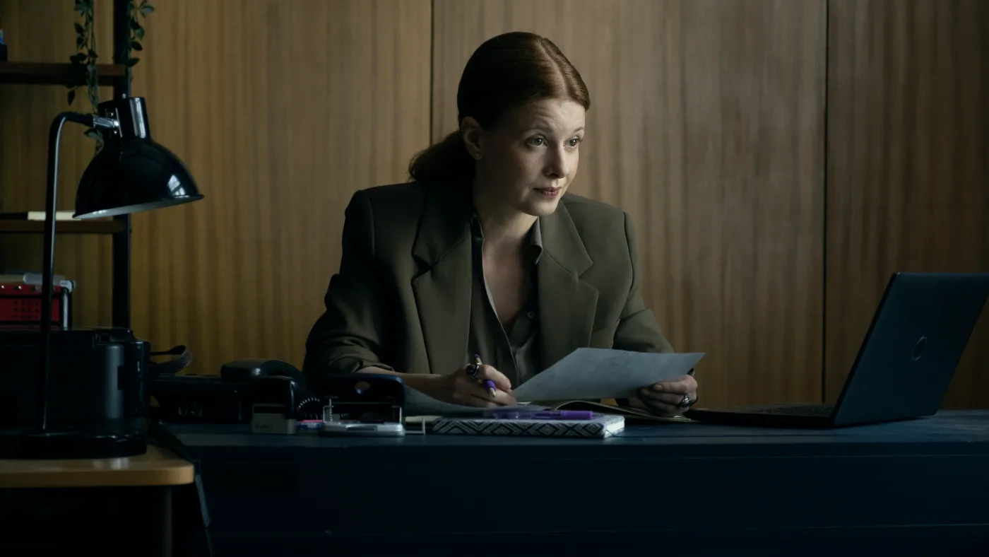 Karolina Gruszka w pierwszym odcinku drugiego sezonu serialu "Pati"