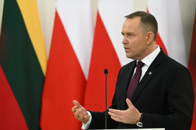 Nawrocki ostrzega przed Rosją. Wspólny głos Warszawy, Wilna i Kijowa