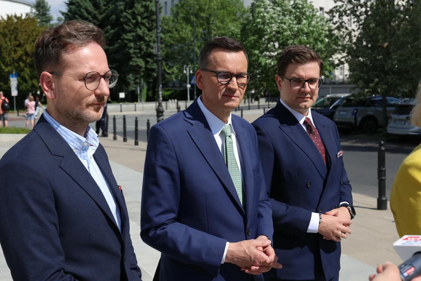 Konferencja PiS przed Pomnikiem AK