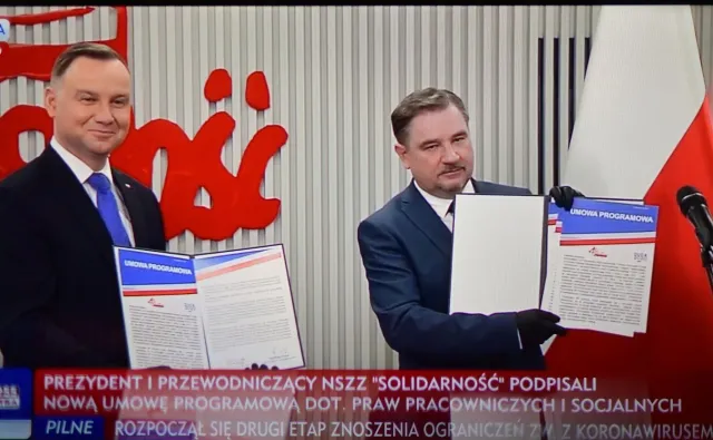 Andrzej Duda: "Solidarność" to wspomnienie prezydenta Lecha Kaczyńskiego