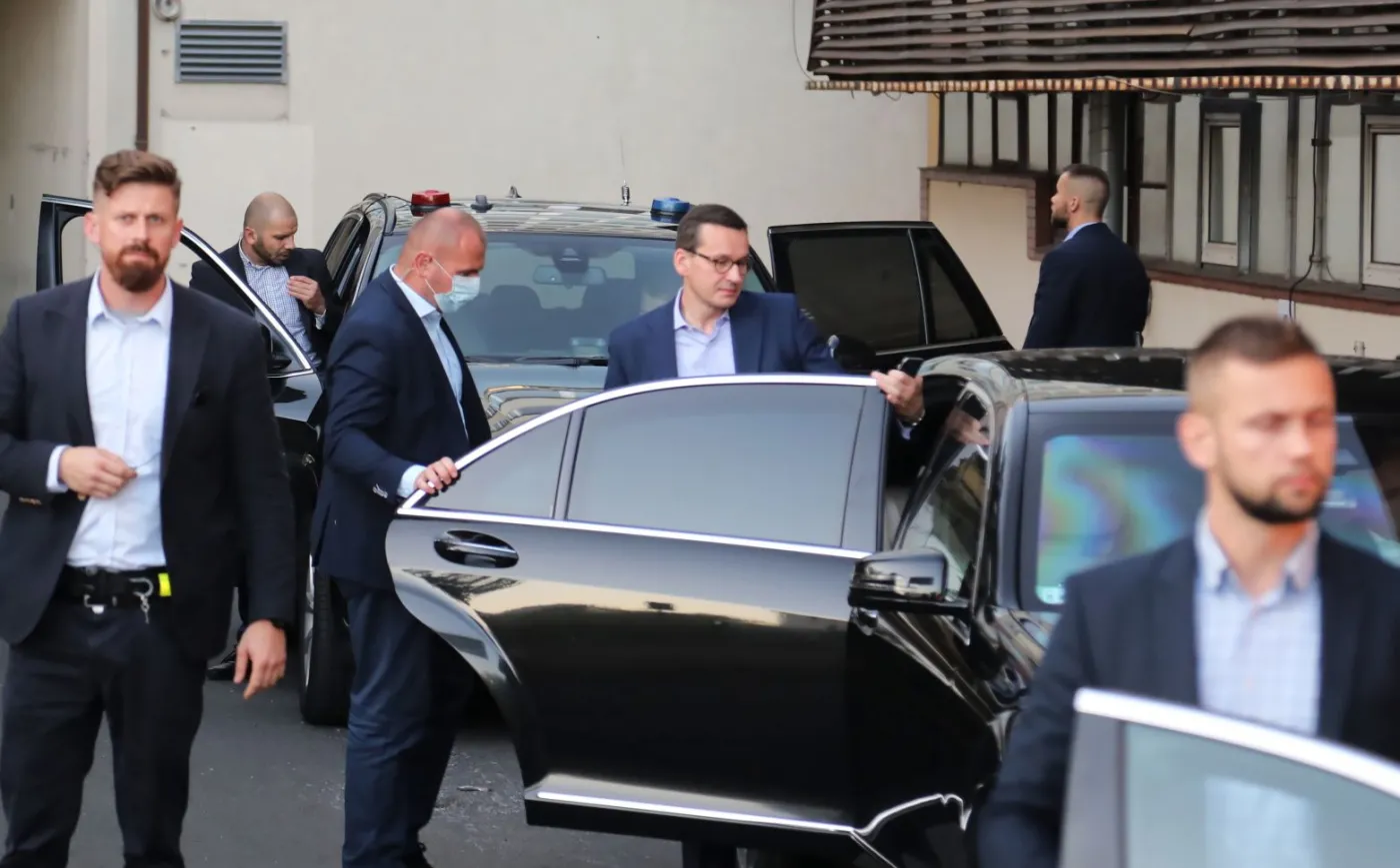 Premier Mateusz Morawiecki po spotkaniu władz Prawa i Sprawiedliwości,