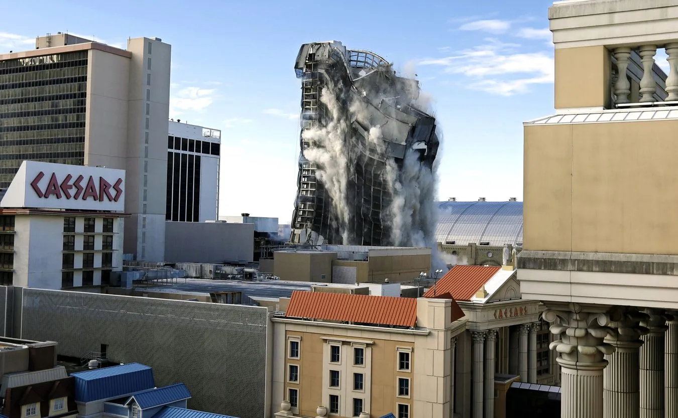 Kasyno Donalda Trumpa wysadzone. NAGRANIE