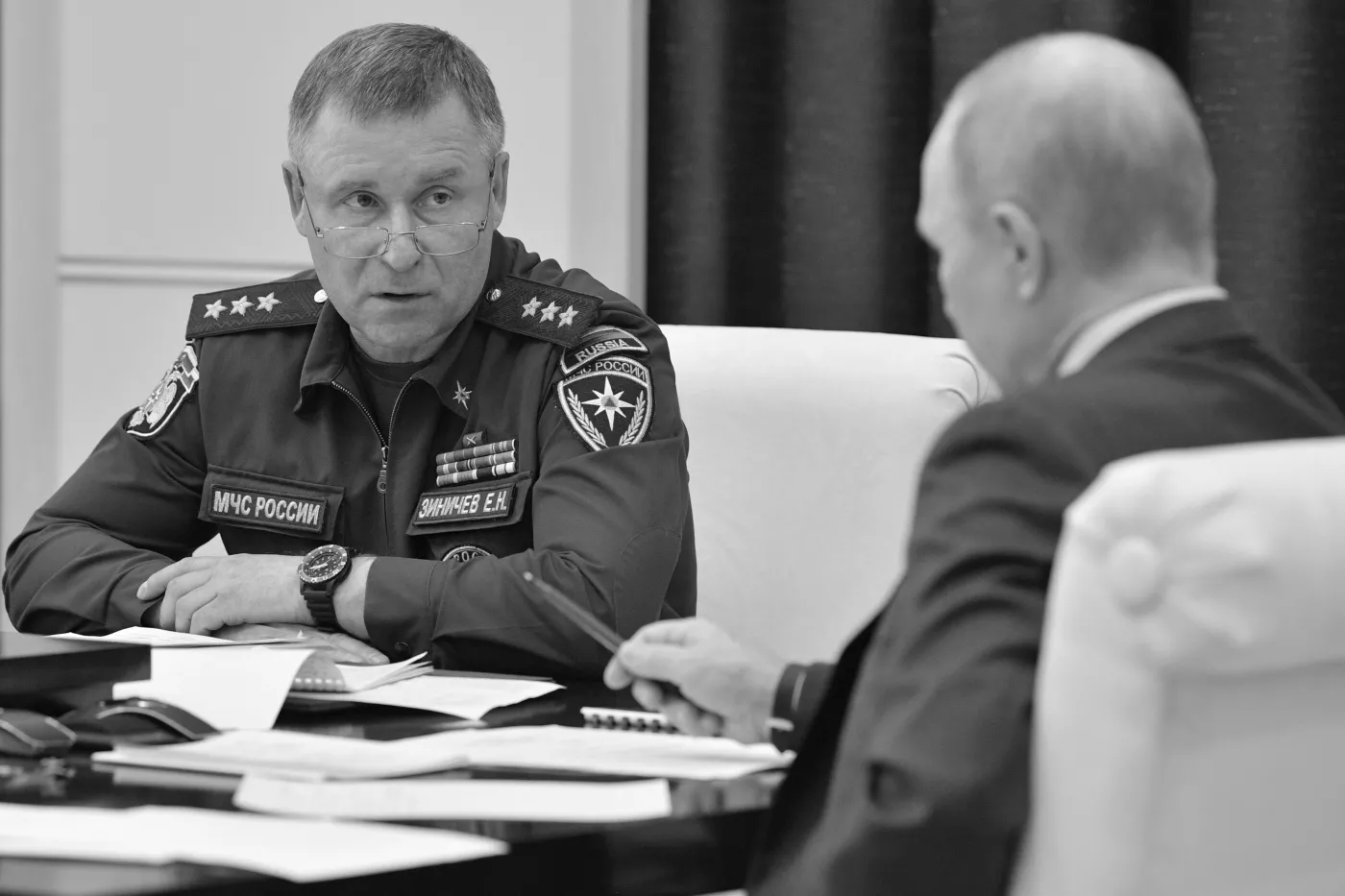 Rosyjski minister do spraw sytuacji nadzwyczajnych Jewgienij Ziniczew