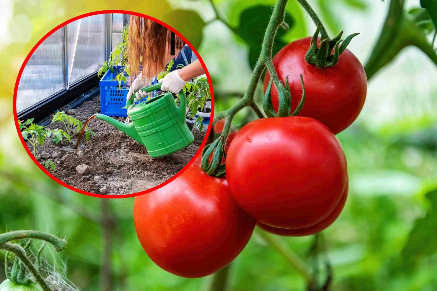 Podlewanie pomidorów nawozem sprawia, że są soczyste i czerwone. Poznaj przepis na tani nawóz