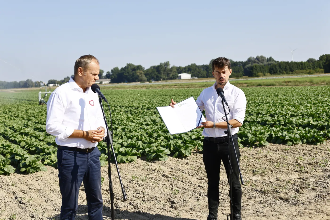 Tusk odwiedził rodzinne gospodarstwo Kołodziejczaka. Wspólnie szykują wizytę w Brukseli