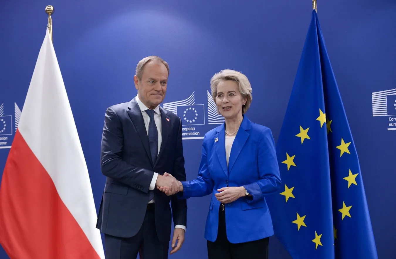 Donald Tusk, Ursula von der Leyen