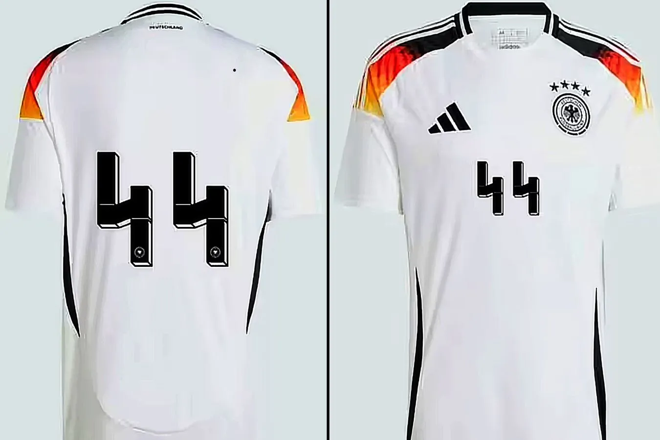 Adidas zakazuje koszulki niemieckich piłkarzy na Euro 2024 z liczbą "44"  