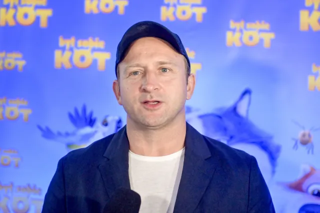 Borys Szyc dumny jak paw ze swojej córki. Pochwalił się tym na premierze filmu