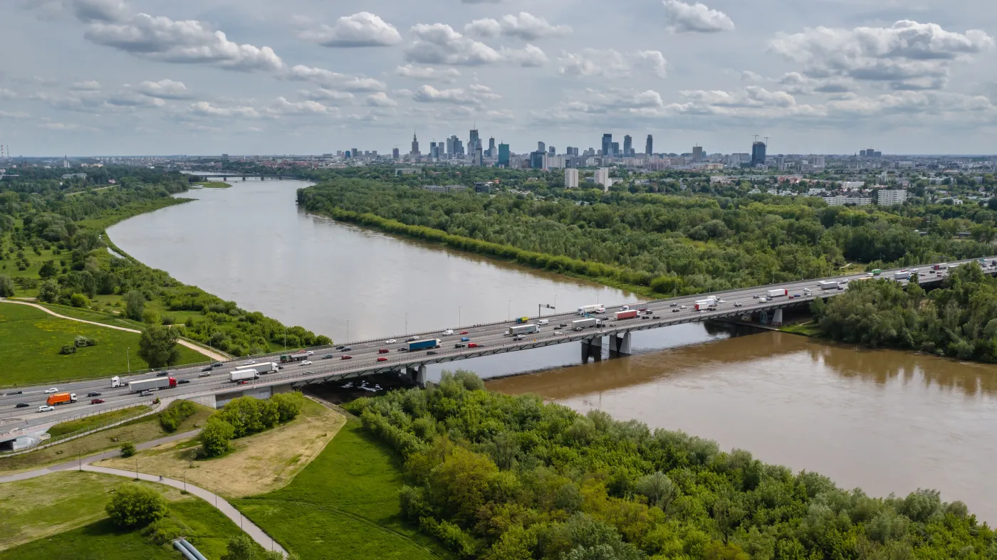 Most gen. Stefana Grota-Roweckiego Warszawa Wisła