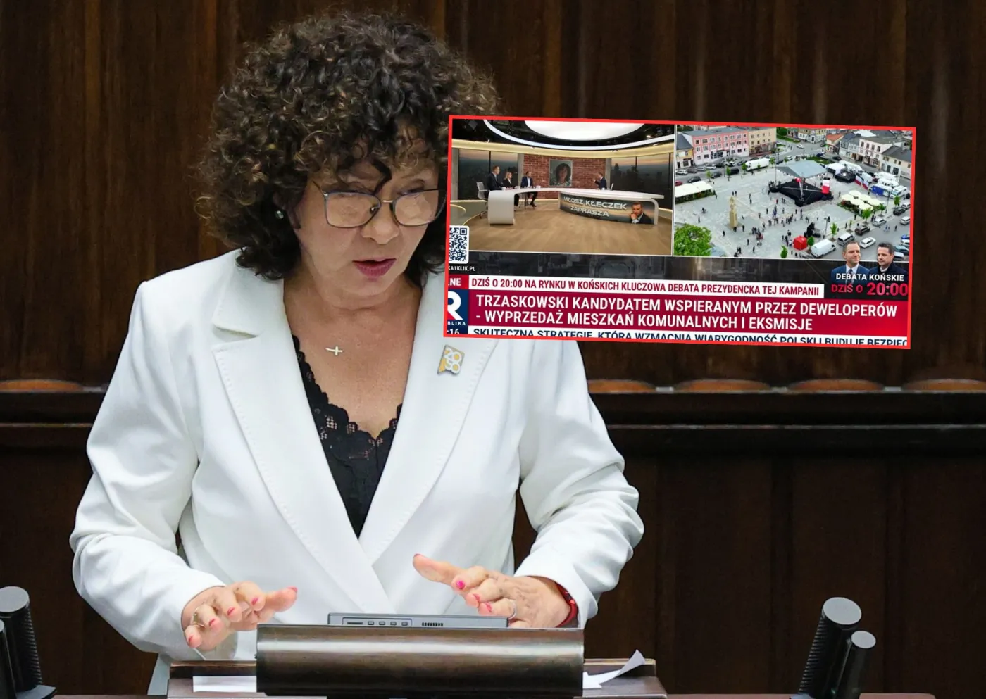 Posłanka nie wytrzymała na antenie TV Republika. Poleciały przekleństwa