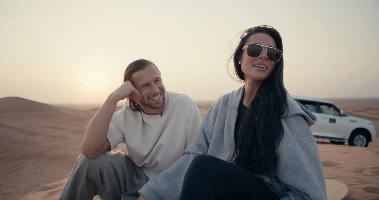 Grzegorz Krychowiak i Celia Jaunat w filmie "Krychowiak: Krok od szczytu"