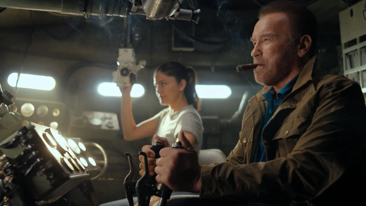 Arnold Schwarzenegger i Monica Barbaro w drugim sezonie serialu "Fubar"