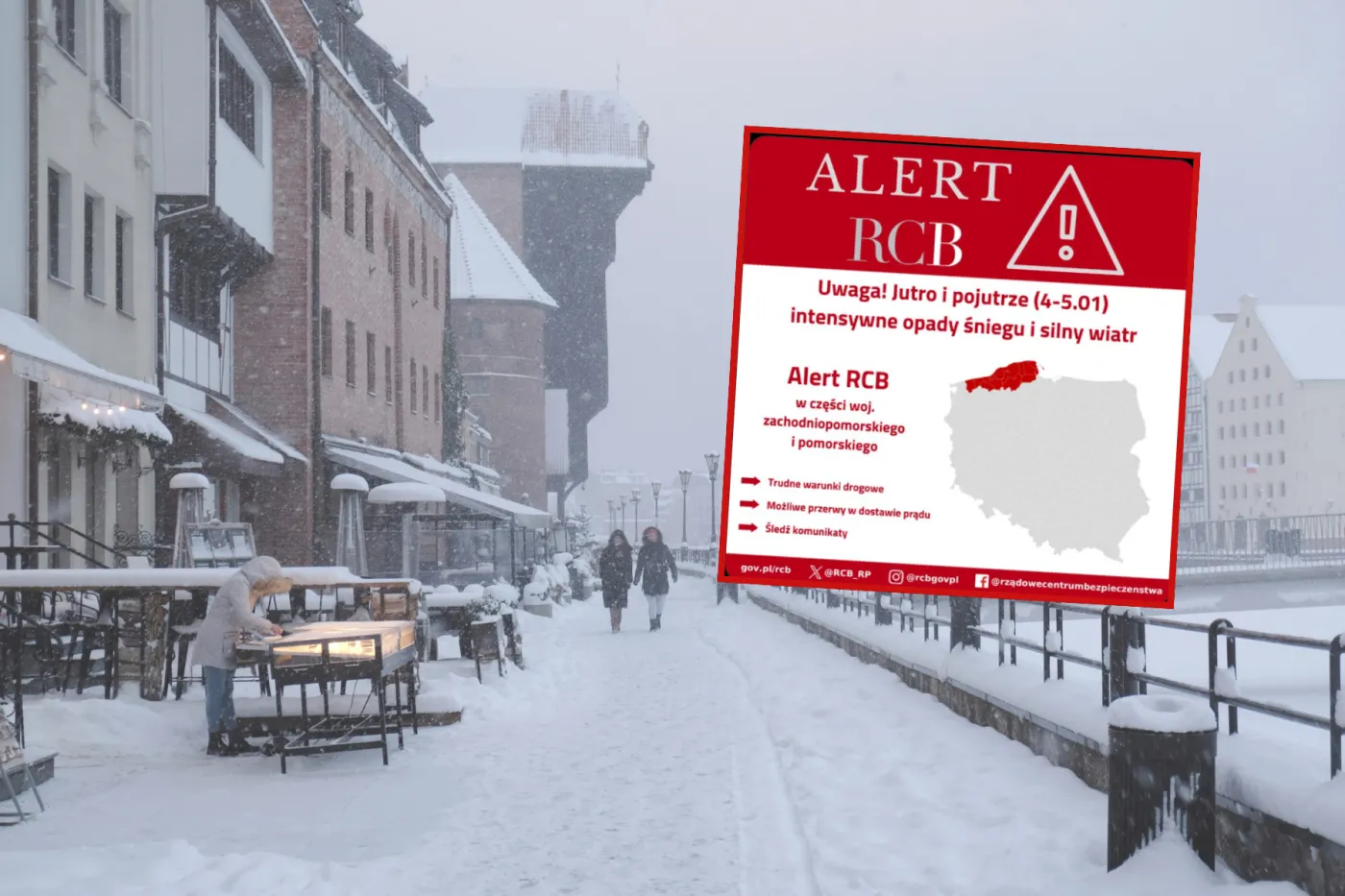 Alerty RCB dla części Polski. IMGW: Nawet 60 cm śniegu i groźne zamiecie