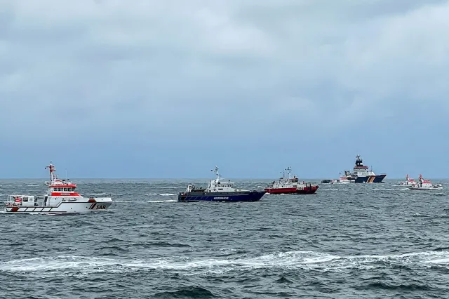 Kolizja statków na Morzu Północnym. Na burtę weszła komisja wypadków morskich