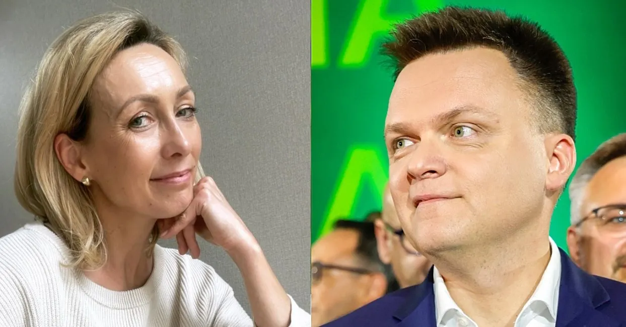 Anna Kalczyńska tłumaczy się ze "skoku w bok" Szymona Hołowni. Porównała marszałka Sejmu do...
