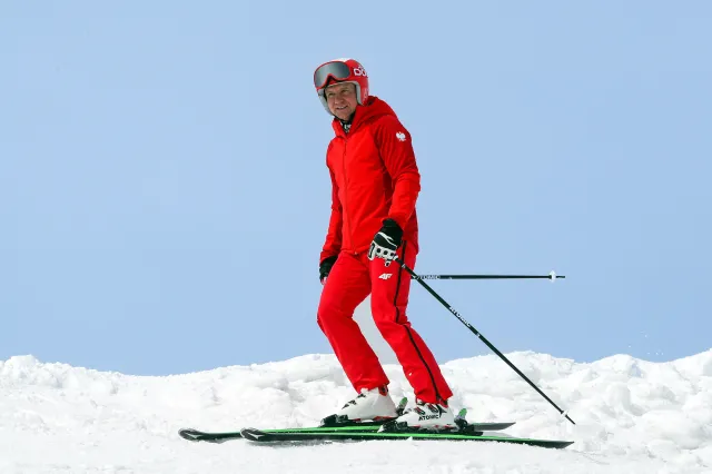 Prezydent Duda przyłapany na nartach. Tym razem szusuje w Kluszkowcach