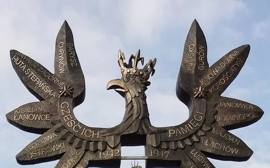 Pomnik "Rzeź Wołyńska" (2018), Andrzej Pityński, Domostawa w woj. Podkarpackim