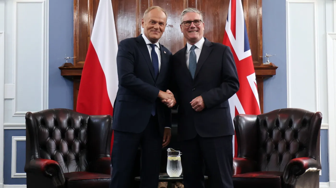 Premierzy Polski i Wielkiej Brytanii, Donald Tusk i Keir Starmer