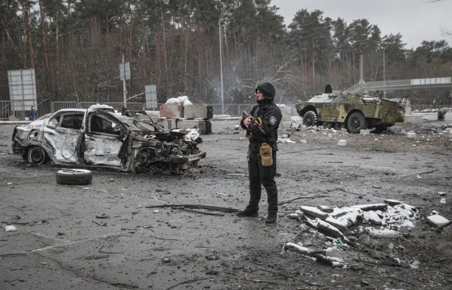 Rosyjski konwój "prawdopodobnie utknął" przez "bardzo sprytny ukraiński opór"