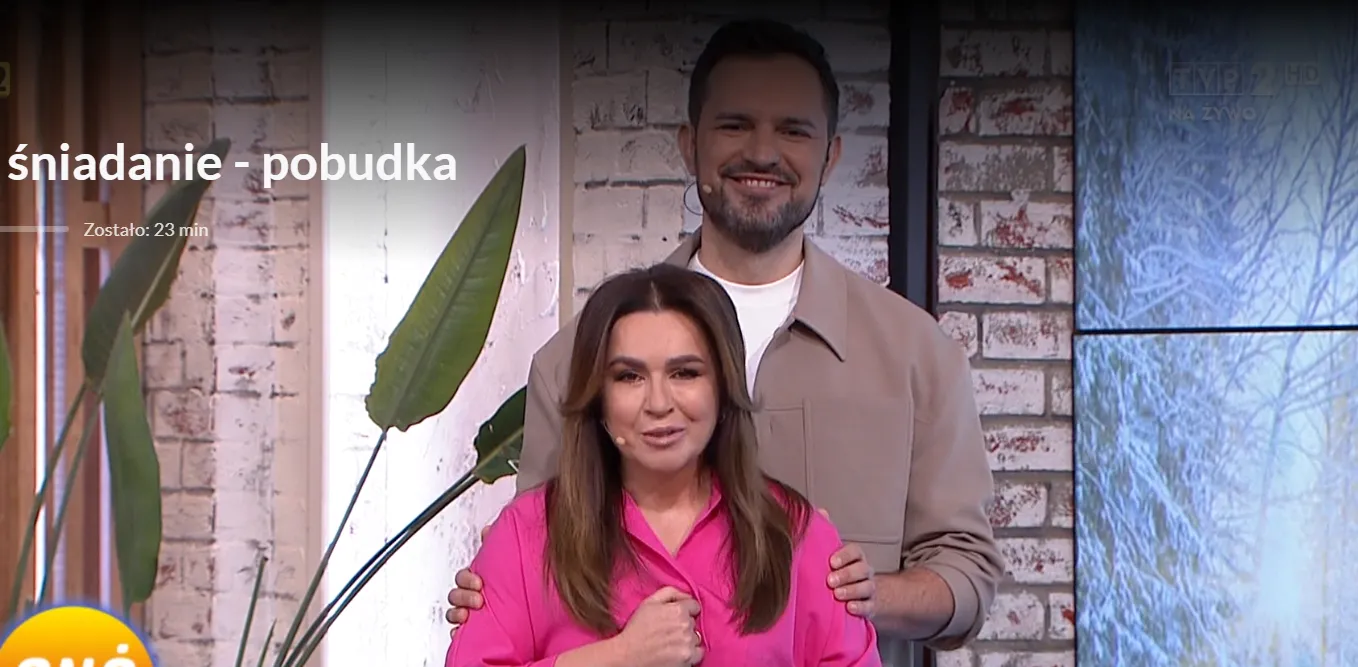 Beata Tadla i Tomasz Tylicki w "Pytaniu na śniadanie". Wzruszające powitanie [FOTO]