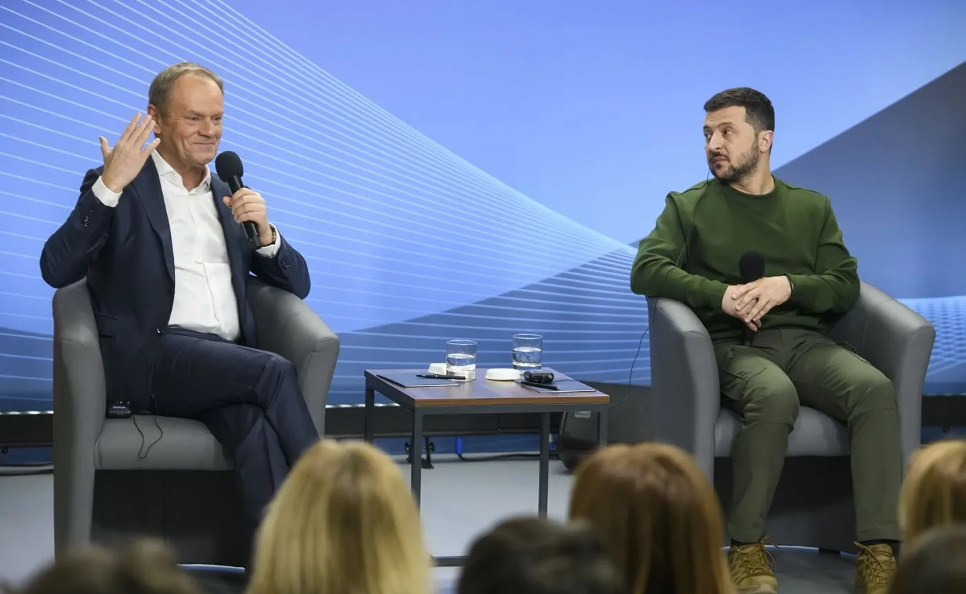 Zełenski najpopularniejszy, Tuska nie zna połowa badanych. Sondaż