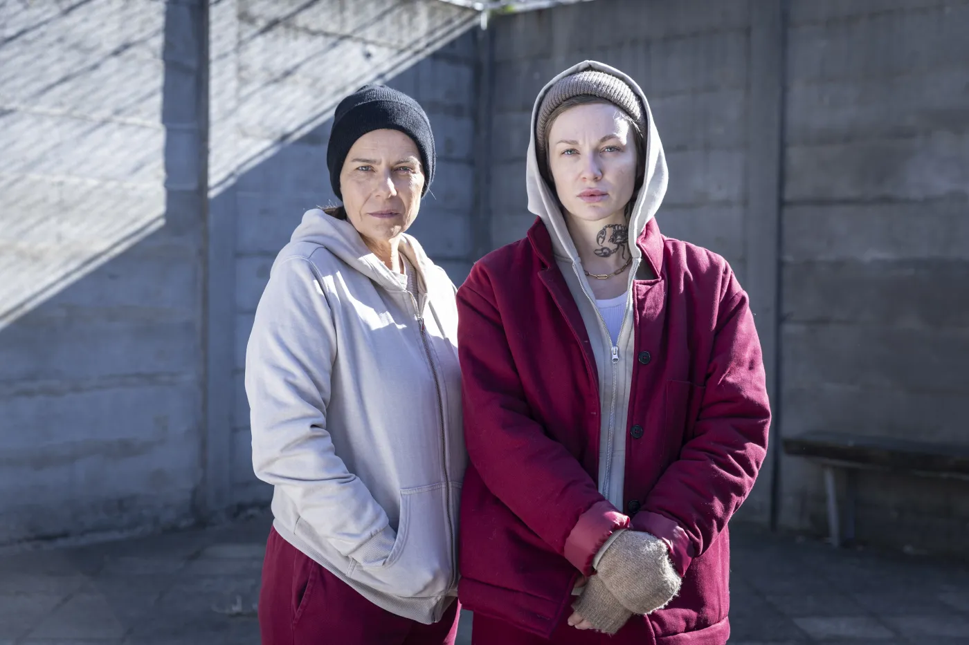 Agata Kulesza jako Alicja i Aleksandra Adamska jako Pati w serialu "Skazana"