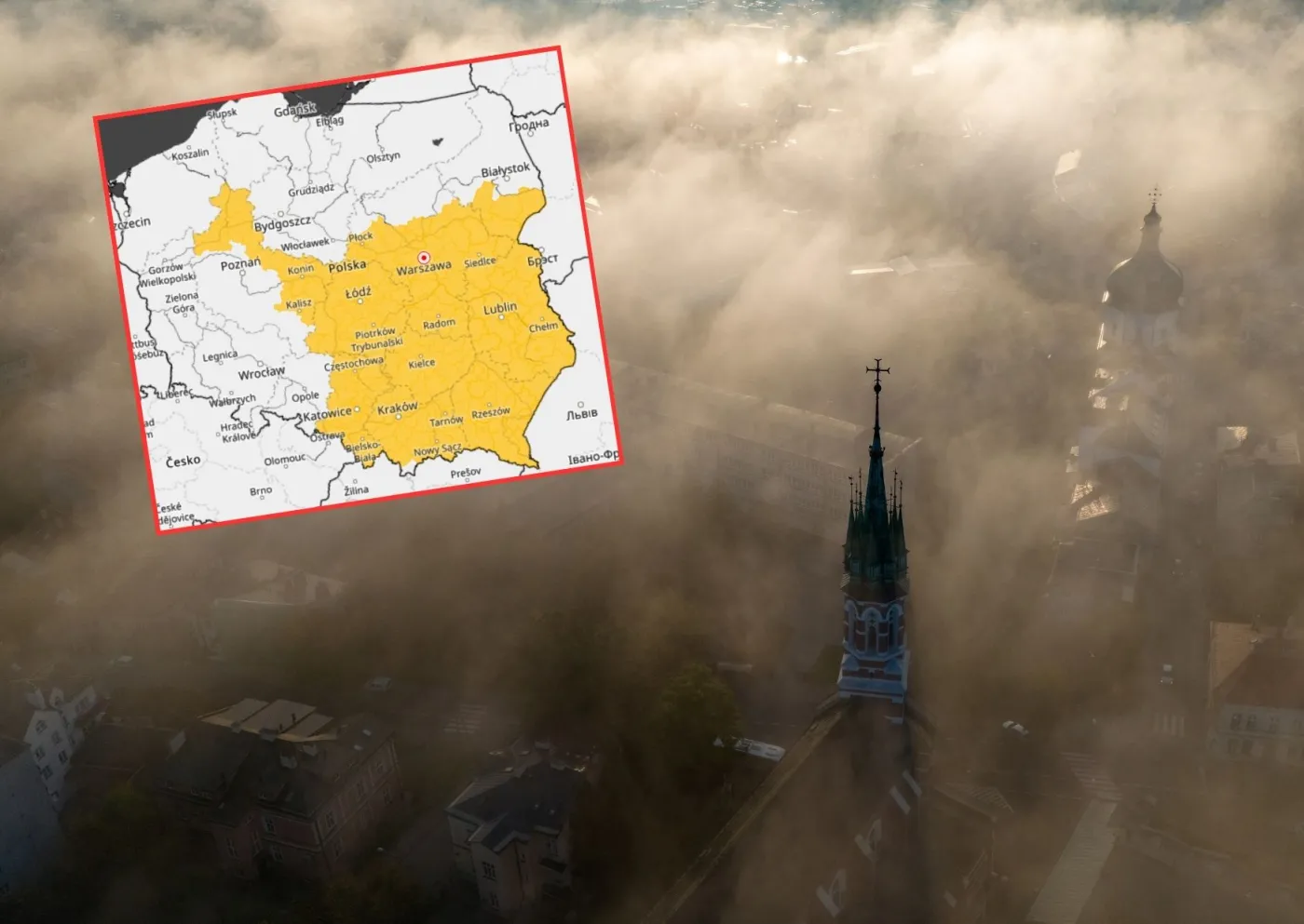 Groźne zjawisko otoczy Polskę w nocy. Prawie cały kraj "na żółto", są alerty IMGW [MAPA]