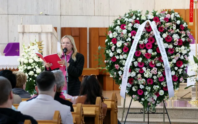 Na pogrzebie odczytano list żony Tomasza Jakubiaka. "Jego odwaga była bezgraniczna"