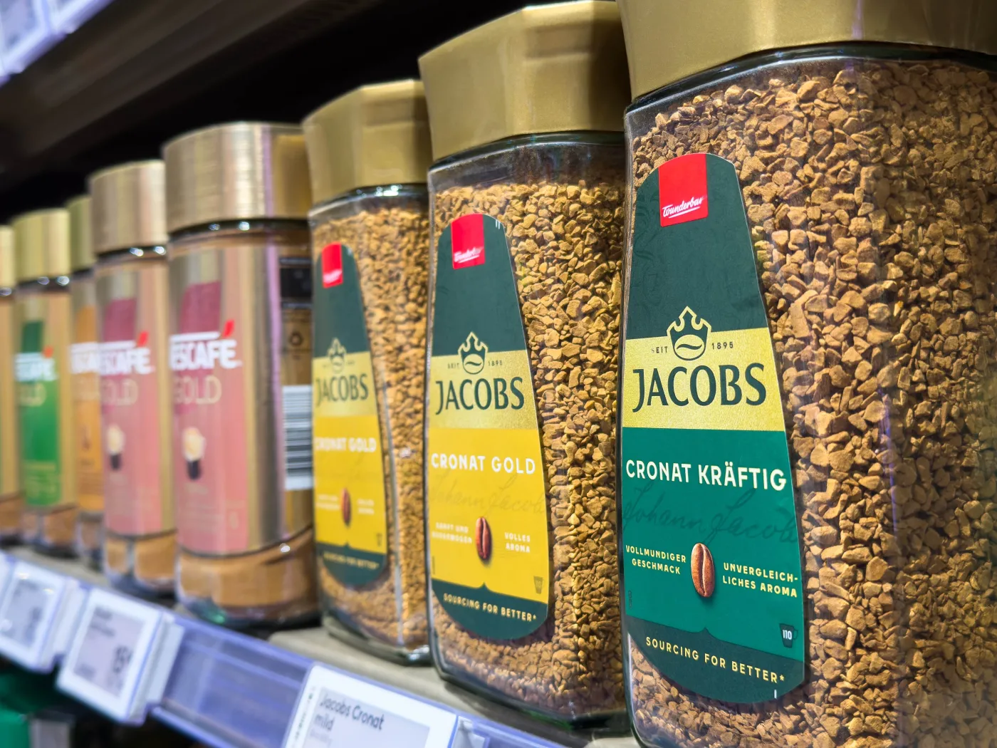 Villach,,Austria,-,August,15,,2025:,Jacobs,Coffee,Jars,Are