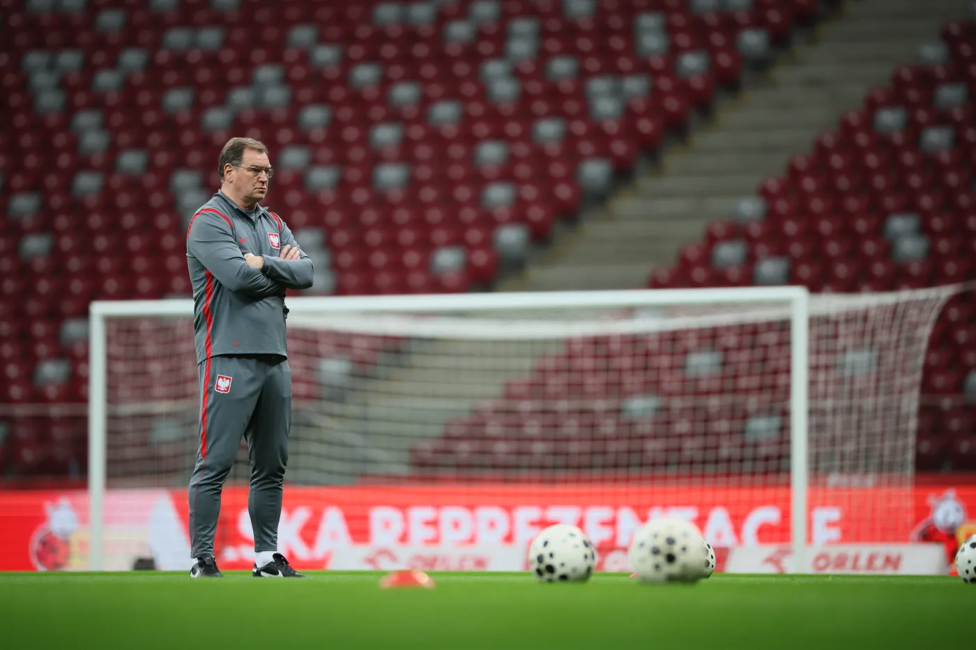 Trener piłkarskiej reprezentacji Polski Jan Urban