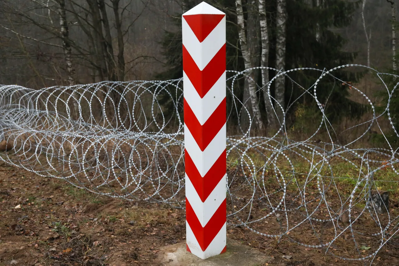 Zapora elektroniczna na granicy polsko-rosyjskiej