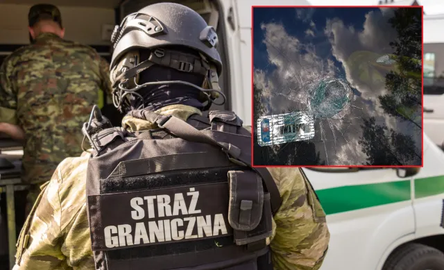 Granica z Białorusią: Kolejny atak na funkcjonariuszy Straży Granicznej. SĄ ZDJĘCIA