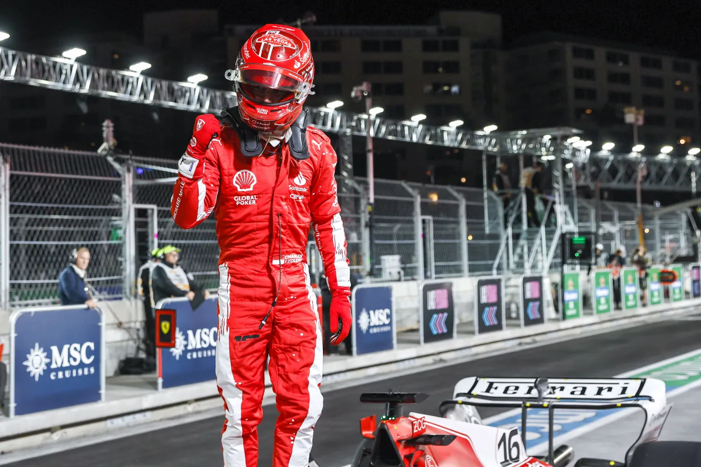 Charles Leclerc ruszy z pole position do wyścigu Formuły 1 o Grand Prix Las Vegas