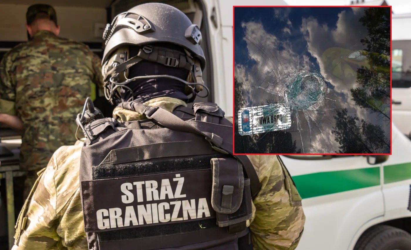 Granica z Białorusią: Kolejny atak na funkcjonariuszy Straży Granicznej. SĄ ZDJĘCIA
