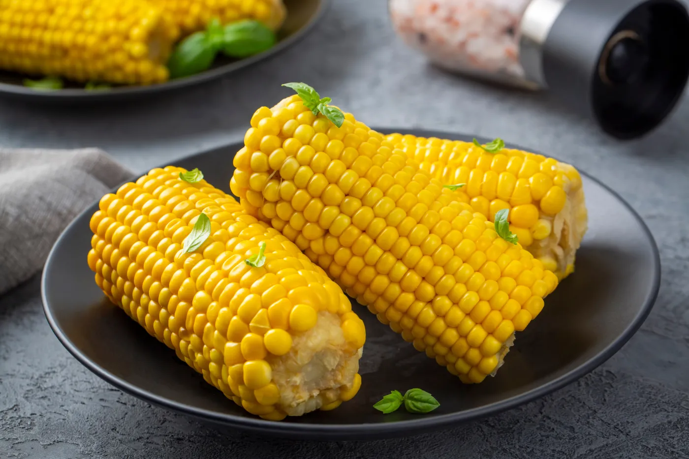 Sweet,Boiled,Corn,,Food,Concept,Photo