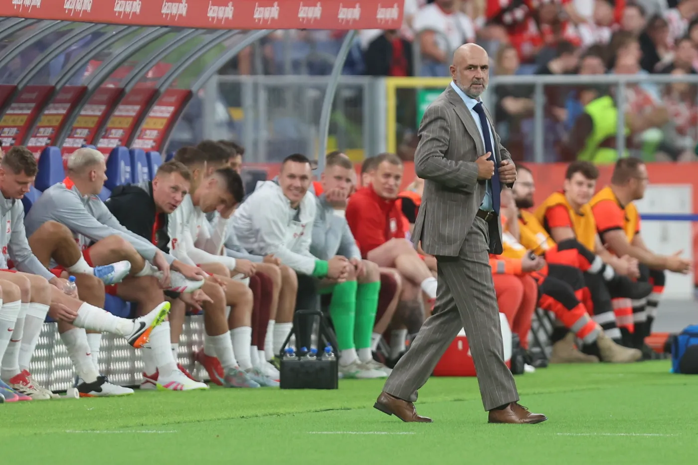 Polacy wypadli blado w meczu z Mołdawią, ale Probierz jest zadowolony z fragmentów gry