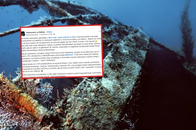 Niesamowite odkrycie na dnie Bałtyku. Polski nurek trafił na wrak z tragiczną historią