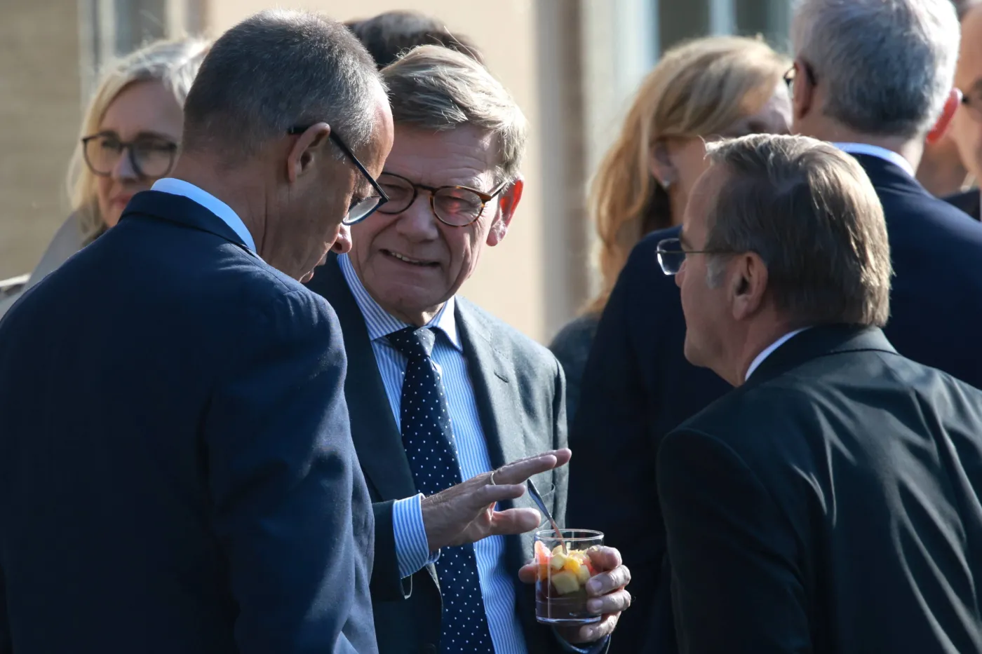 Kanclerz Niemiec Friedrich Merz, szef MSZ Johann Wadephul i szef MON Boris Pistorius