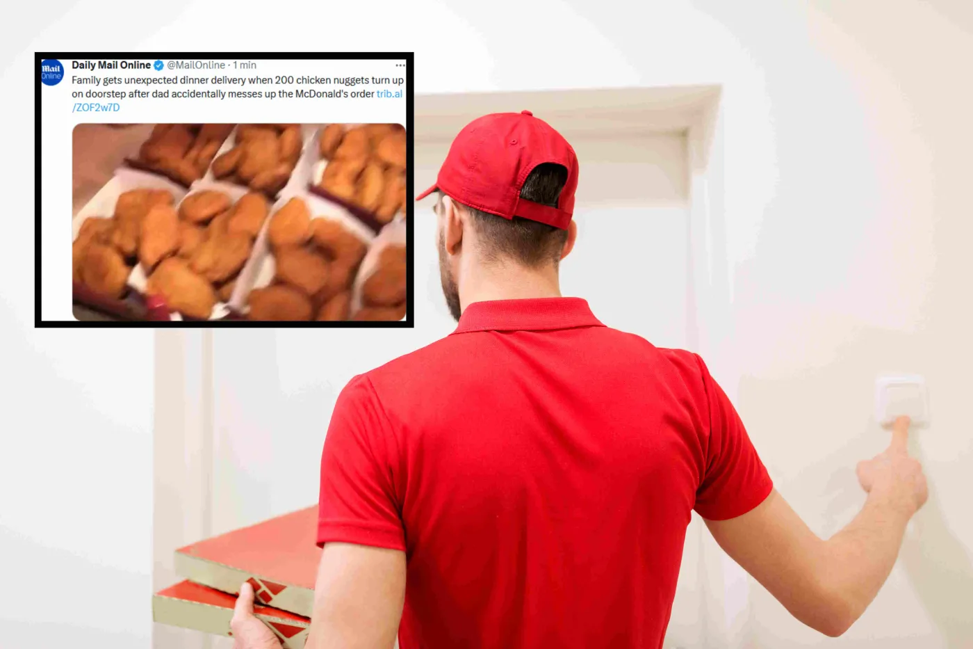 Pogubił się zamawiając obiad. Osłupiał, gdy zobaczył, co przyniósł dostawca