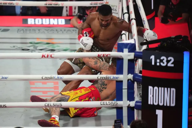 Anthony Joshua pokonał w ringu słynnego influencera. Jake Paul nie przetrwał szóstej rundy