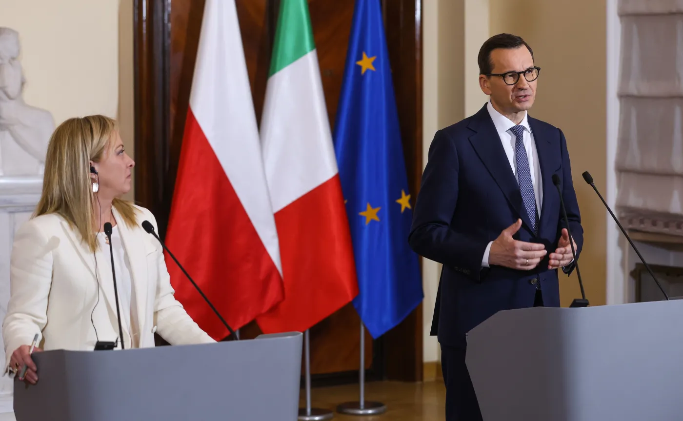 Mateusz Morawiecki, Giorgia Meloni