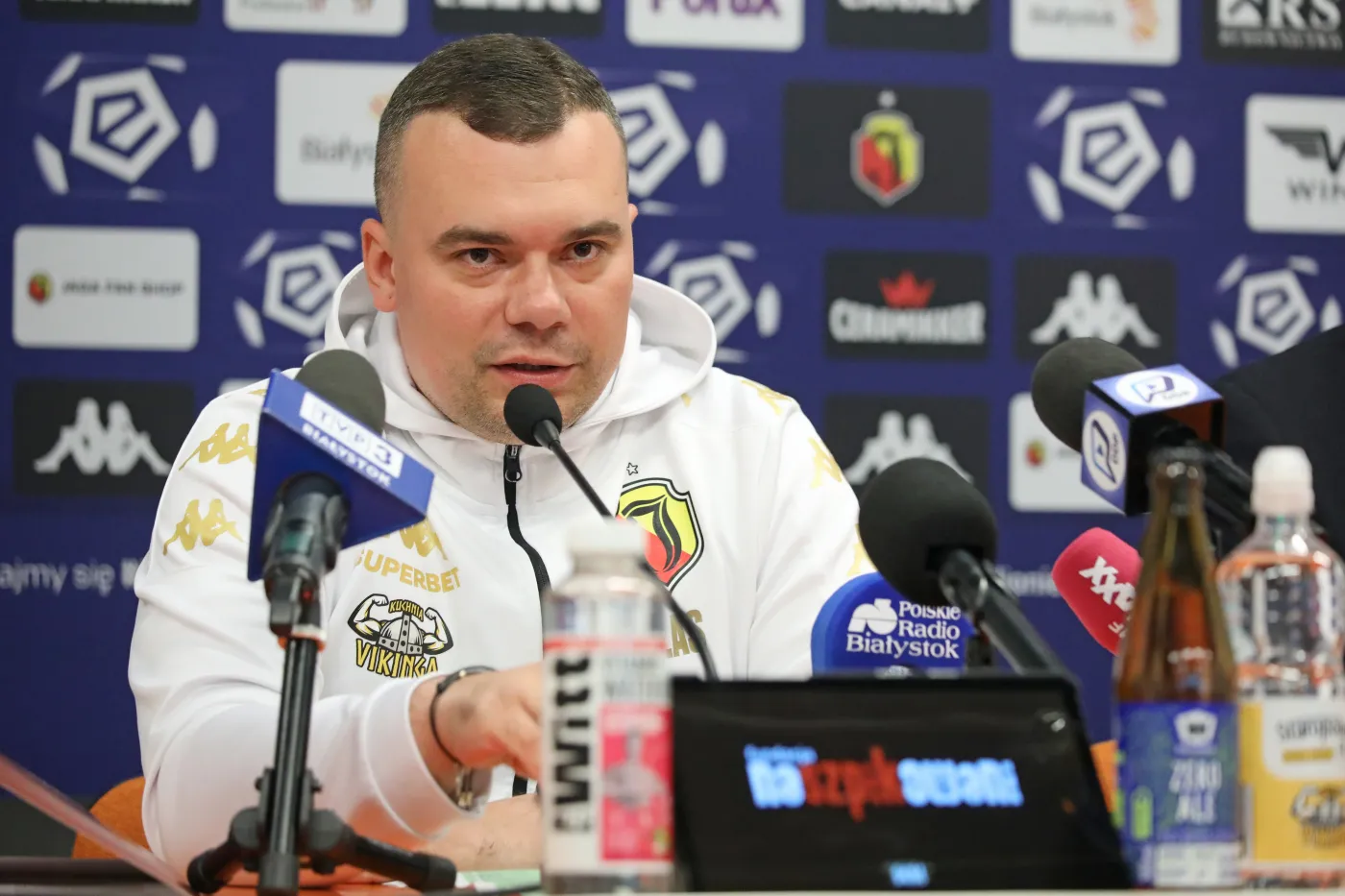 Trener Jagiellonii Adrian Siemieniec