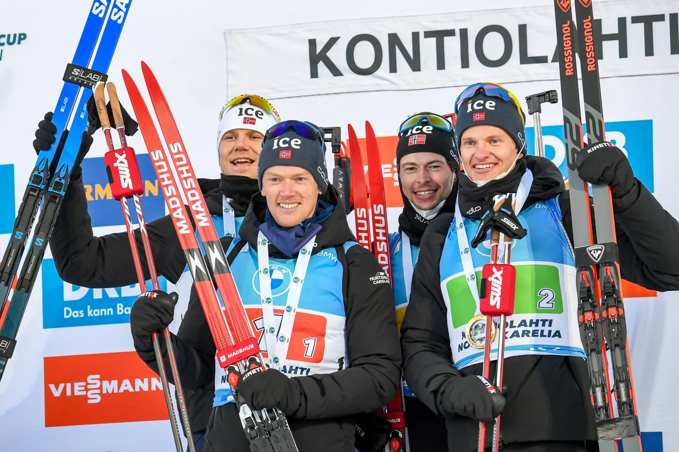 Sivert Guttorm Bakken, Filip Fjeld Andersen, Sturla Holm Laegreid i Vetle Sjaastad Christiansen