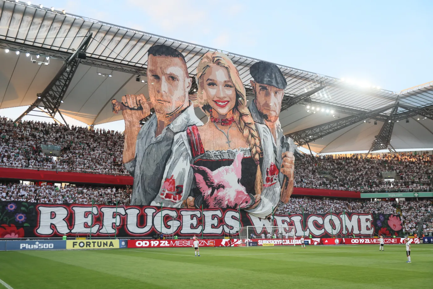 Oprawa kibiców Legii Warszawa