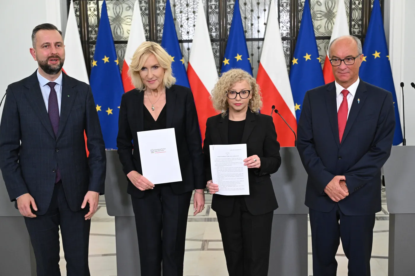 Katarzyna Kotula, Urszula Pasławska, Władysław Kosiniak-Kamysz, Włodzimierz Czarzasty