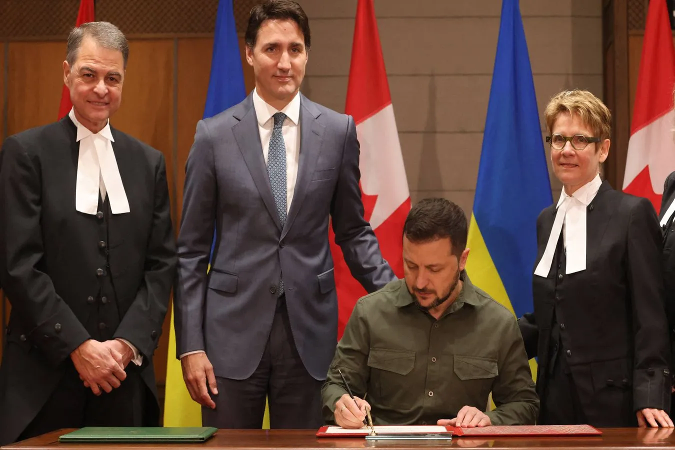Wołodymyr Zełenski, Justin Trudeau, Anthony Rota