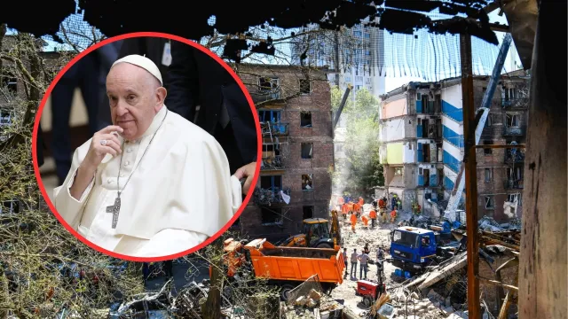 Papież zareagował po ataku na szpital dziecięcy w Kijowie. Nie powiedział o Rosji