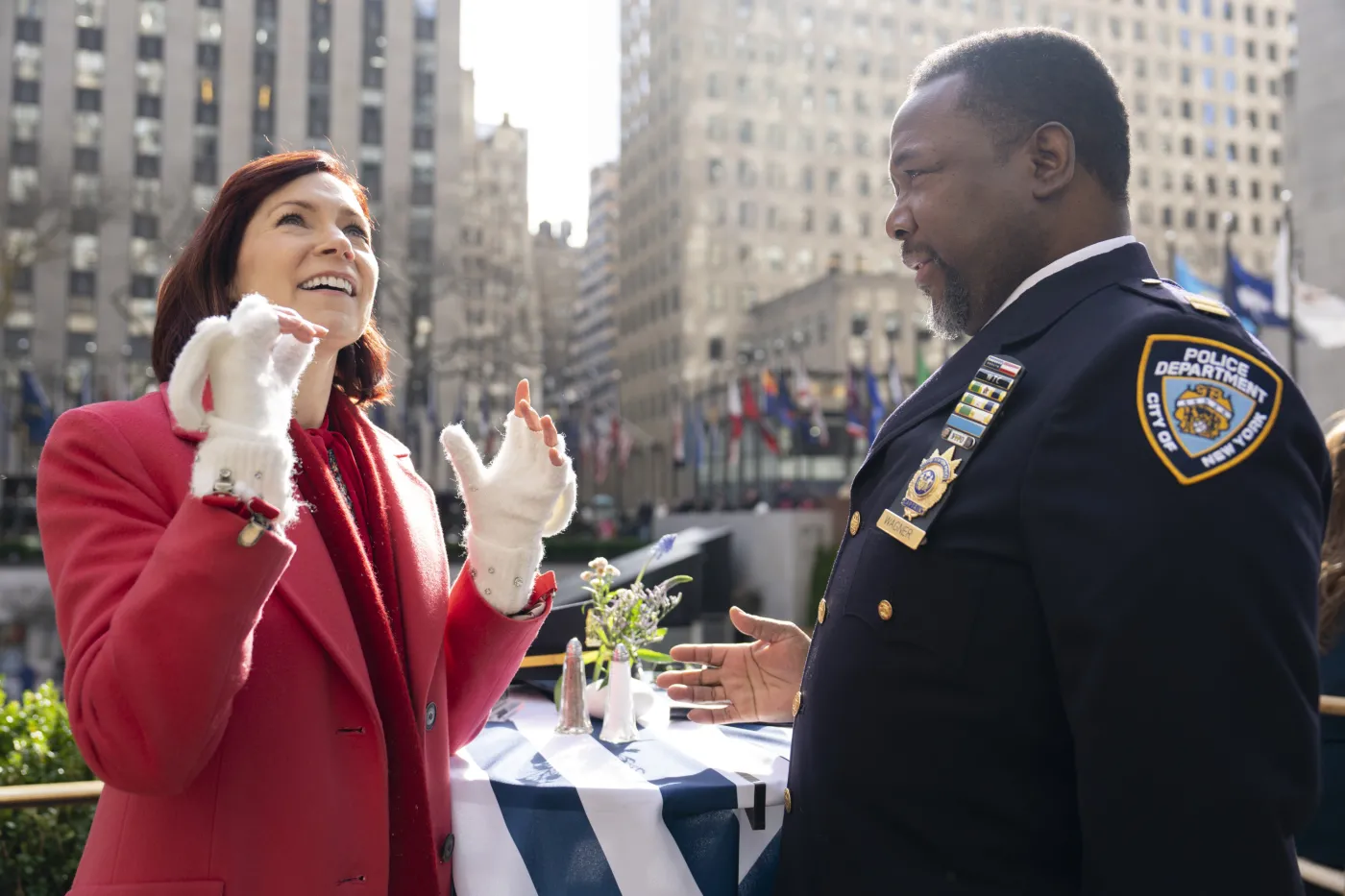 Carrie Preston jako Elsbeth Tascioni oraz Wendell Pierce jako kapitan C.W. Wagner w serialu "Elsbeth"