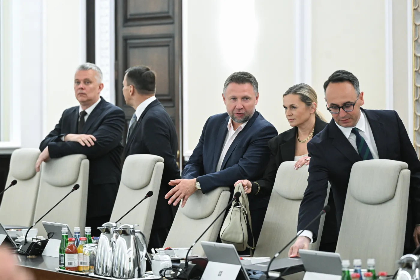 Posiedzenie rządu. Na zdjęciu: Tomasz Siemoniak, Marcin Kierwiński, Barbara Nowack, Dariusz Klimczak